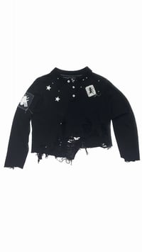 Image 1 of "MIDNIGHT" 010 CROPPED SWEATER