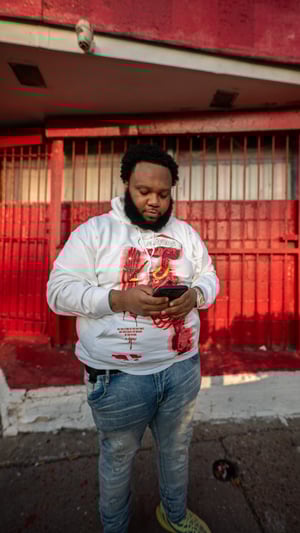 Image of Red Skeleton Hoodie