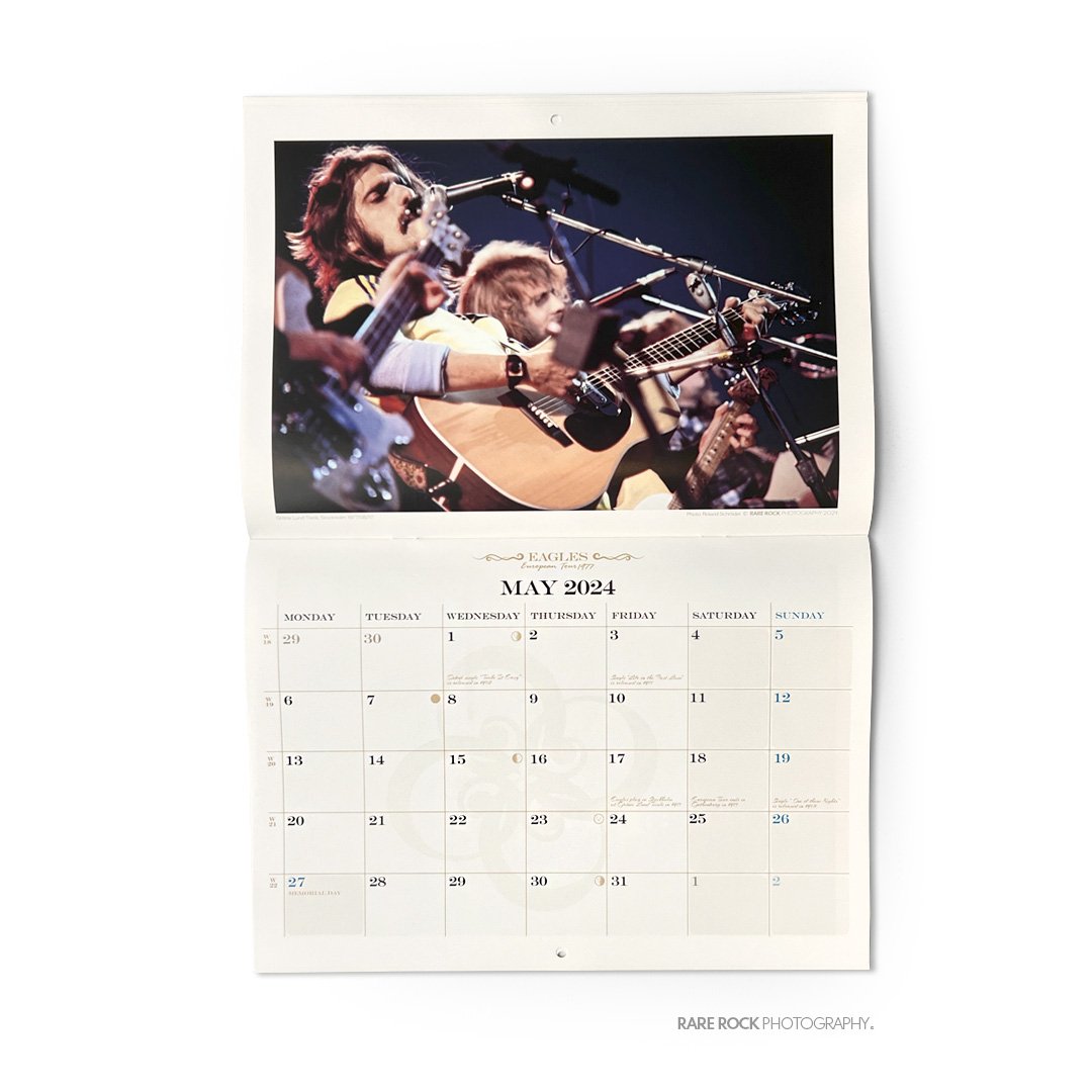 Eagles 2024 Wall Calendar Rare Rock Photography