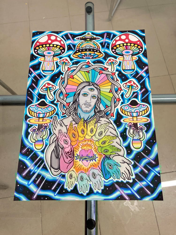 Image of Original painting .🤚MultiChrist🤚