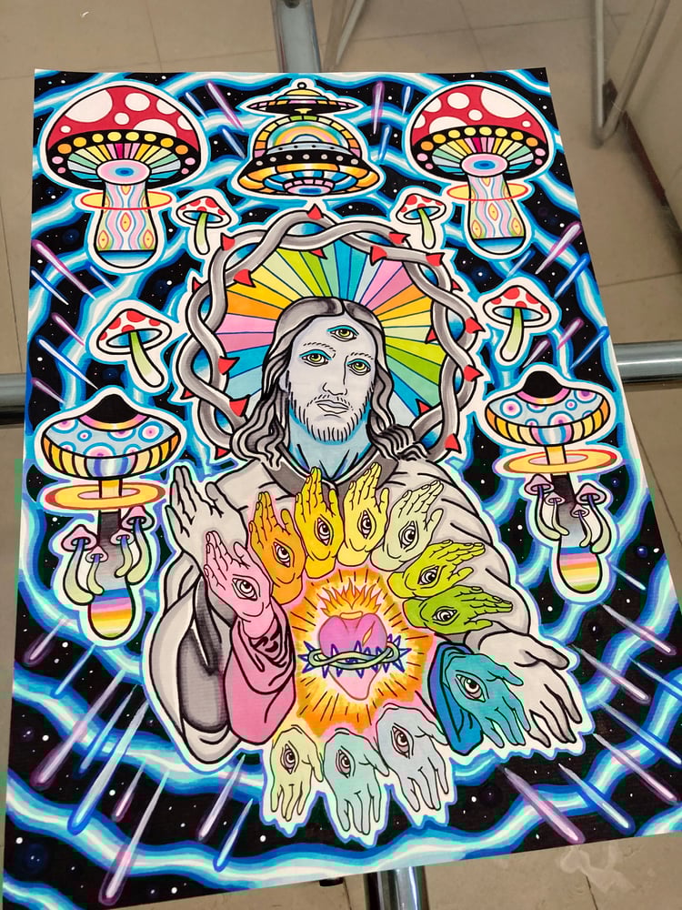 Image of Original painting .🤚MultiChrist🤚