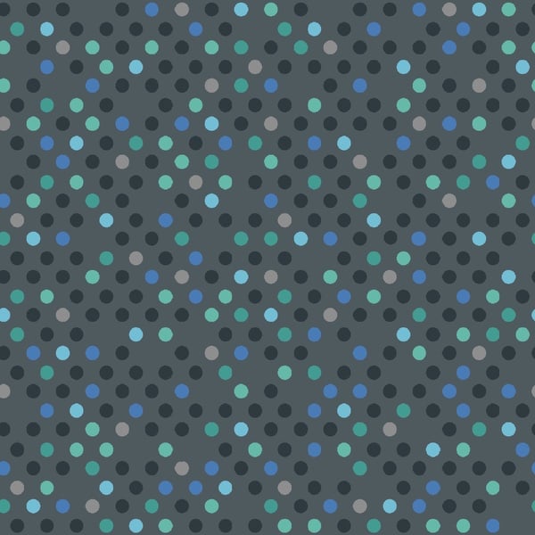 Dazzle Dots Confetti Drop Charcoal by the Yard YDD-021