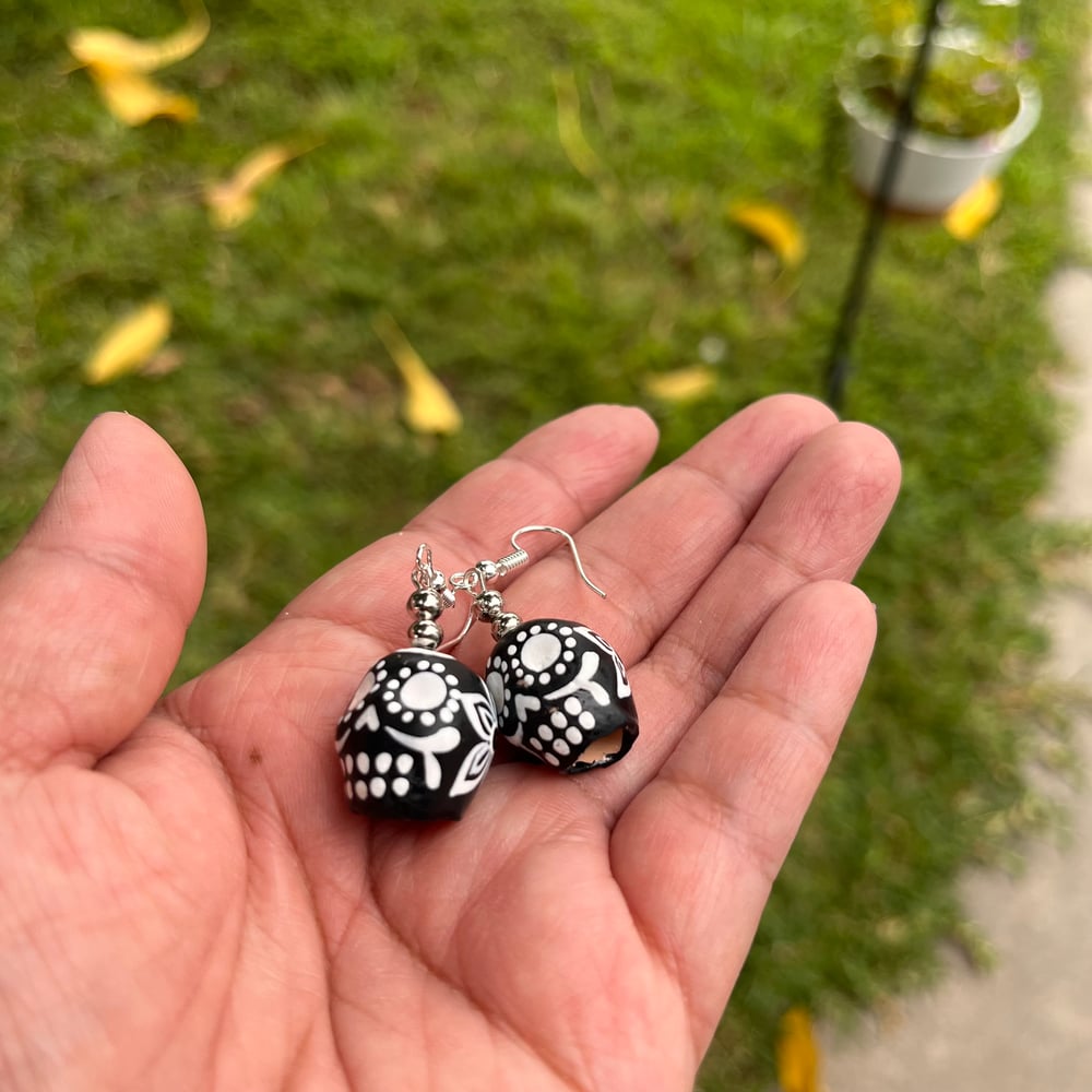 Skull Ceramic Earrings 