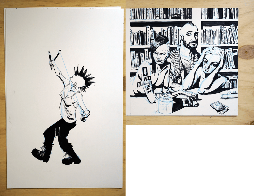 The Free People's Village Original Art Bundle