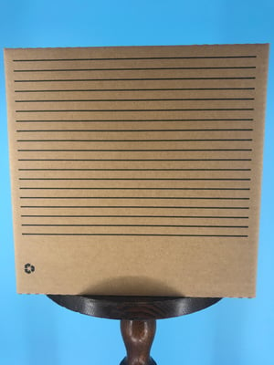 Image of Burlington Recording 10.5" x 1/4" Cardboard Sleeve Storage Box for Reel To Reel Tape on Pancake/ Hub
