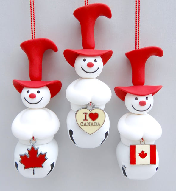 Image of 🇨🇦⛄️Large Canadian Jingle Snowmen ⛄️🇨🇦
