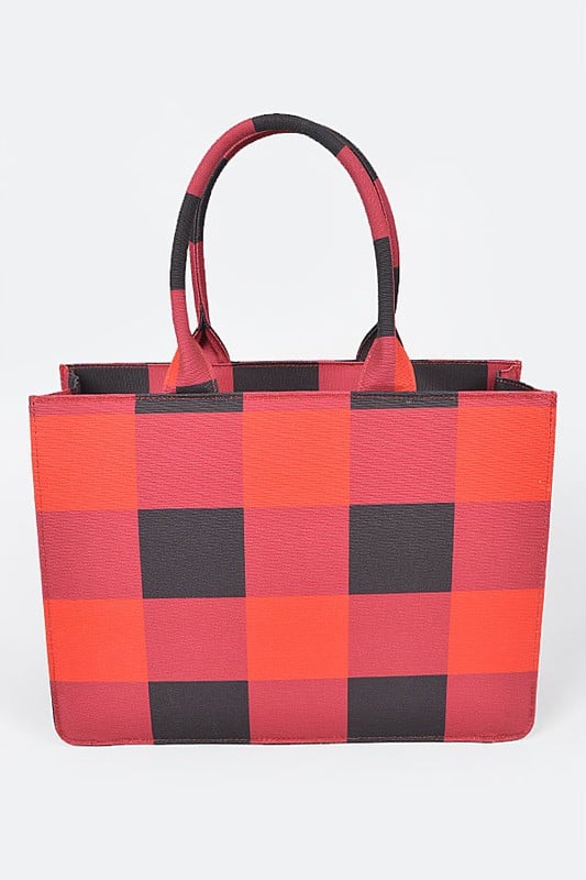 Image of 3PACK MIX BOSS BABE CHECKER TOTE