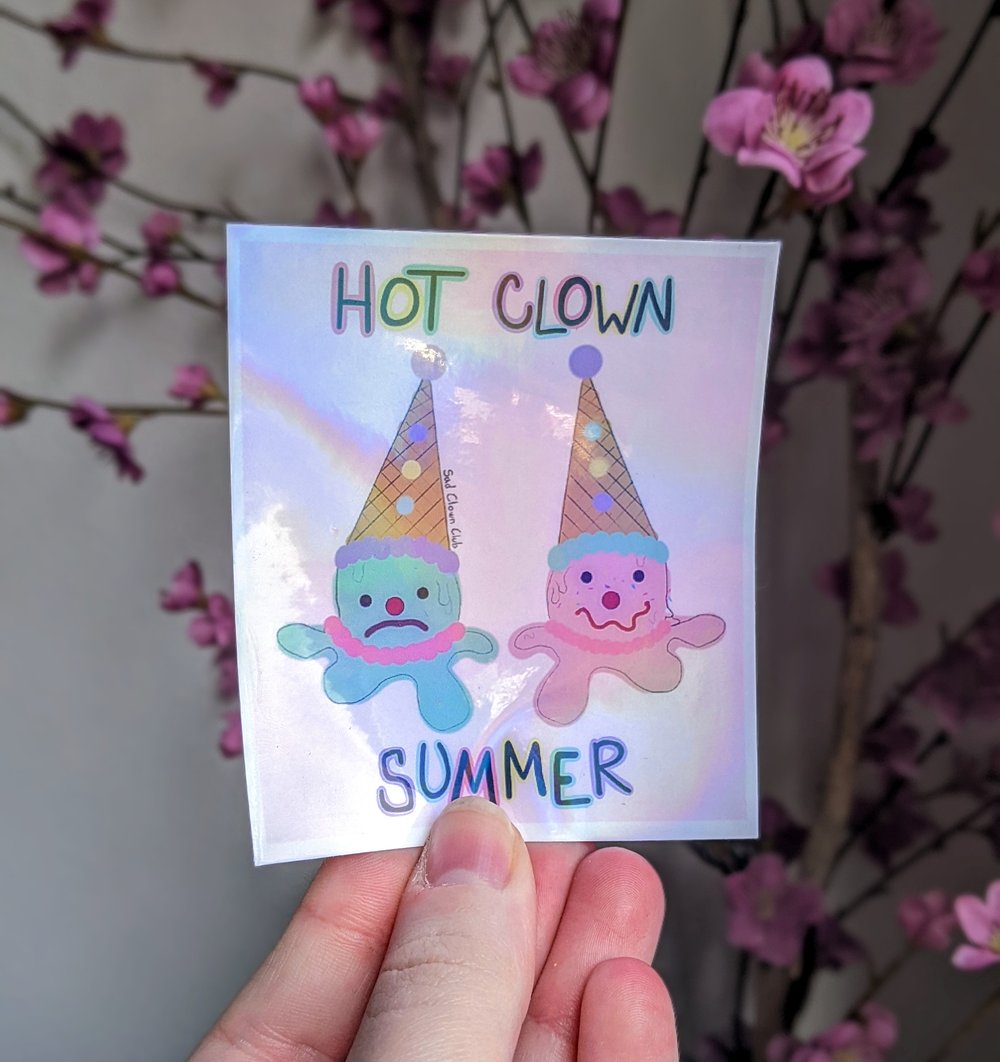 Image of "Hot Clown Summer" Print / Sticker