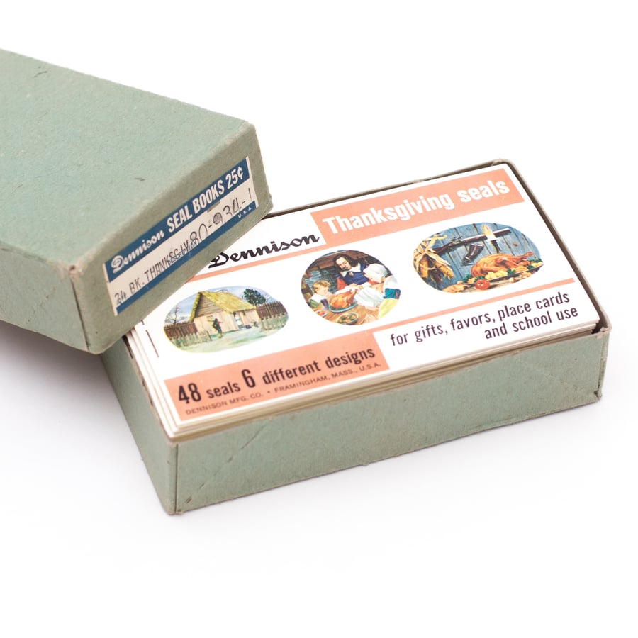 Image of Dennison Thanksgiving Gummed Seal Booklet