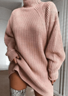Turtleneck Oversized Knitted Dress