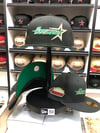 New Era 5950 Black Metallic Green Gold