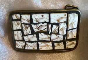 Image of 'Golden Dream Arabesque 300 Mosaic Belt Buckle