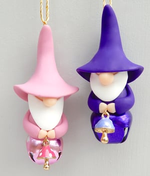 Image of 🍄New 2023 Jingle Gnomes with Matching Mushroom Charms🍄