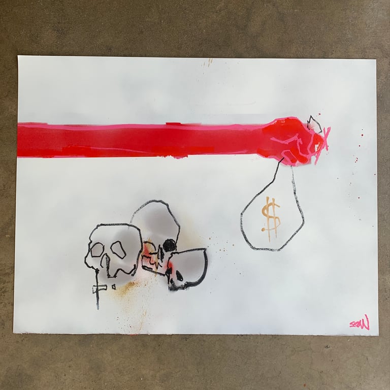 bag | pinkfist | (original painting)