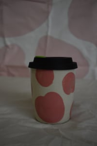 Image 1 of Pink Cowie To Go Thumb Cup - A27 16oz