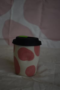 Image 2 of Pink Cowie To Go Thumb Cup - A27 16oz