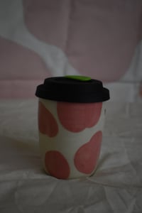 Image 3 of Pink Cowie To Go Thumb Cup - A27 16oz