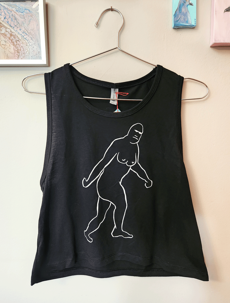 Image of Big Titty Bigfoot X-Files Femme Crop Tank