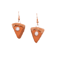 Pumpkin Pie Slice Earrings