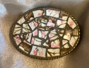 Image of 'Spring' Romanesque 202   Mosaic Belt Buckle