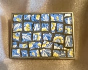 Image of 'Cornflower Blue' Statuesque 55 Mosaic Belt Buckle