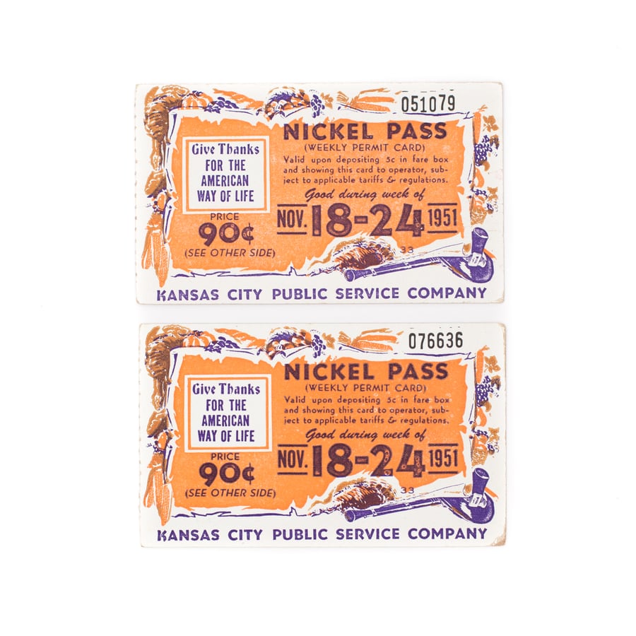 Image of Thanksgiving Nickel Pass Transit Pass