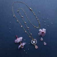 Image 4 of Medium Rabbit Sakura Petal Necklace | LNY Rabbit Collection