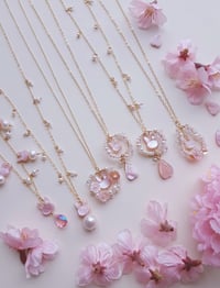 Image 2 of Medium Rabbit Sakura Petal Necklace | LNY Rabbit Collection