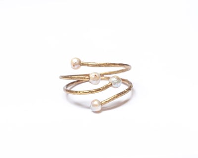 Image of Bracciale Nemesi grande con perle