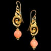 NUAGES BAROQUE Earring Petite - Hook with various CORALS
