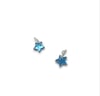 Pendientes arito de acero mini estrellas