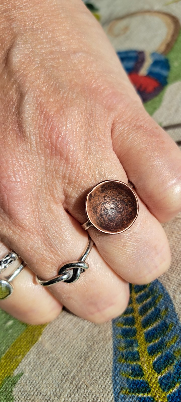 Sterling Silver, Copper and Brass Woven Ring India | Ubuy