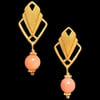 PLISSÉ SILHOUETTE Earring with Coral