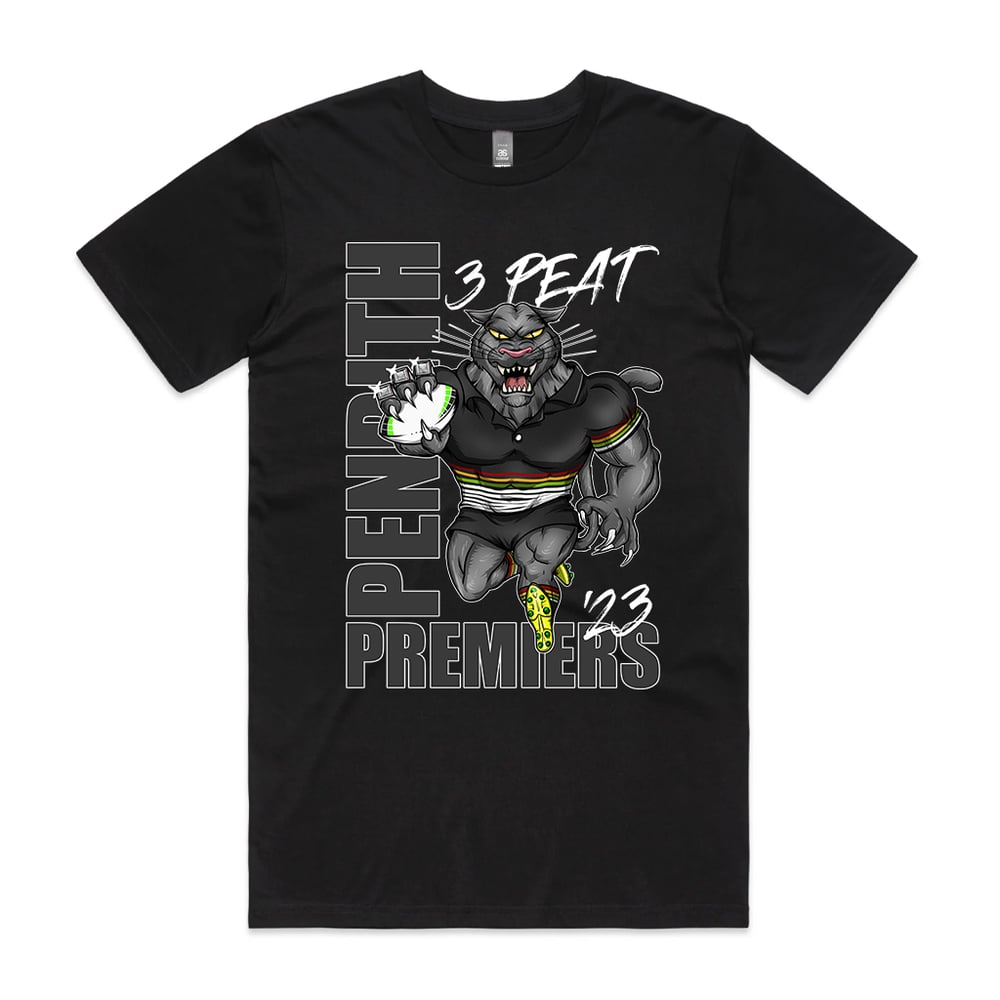 Panthers 3 Peat  - Black