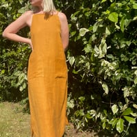 Image 3 of Long Mustard Every Dress ~ S 