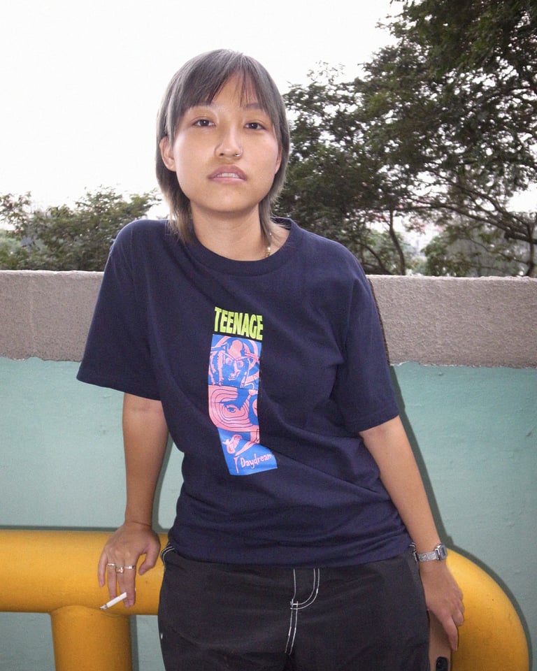 INJECTED WITH A POISON SS TEE (NAVY) BY TEENAGE DAYDREAM Image 3