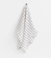 linen ruffle t-towel/hand towel
