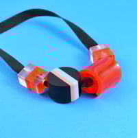 Image 4 of Chunky Red Off-Cut Bead Necklace