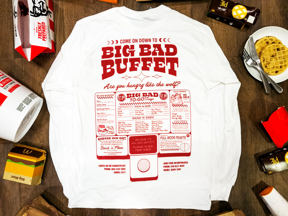 Image of Big Bad Buffet! (JUNKFOOD) Sizes S to 5X