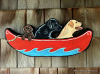 Image 1 of Canoe Crew Folk Art