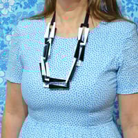 Image 1 of Chunky Monochrome Chain Necklace