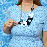 Image 2 of Chunky Monochrome Geo Necklace