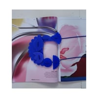 Image 3 of pleksi ROŽA - MODRA .2 // necklace plexiglass FLOWER - MODRA .2