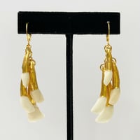 Deer Tooth Cascade earrings