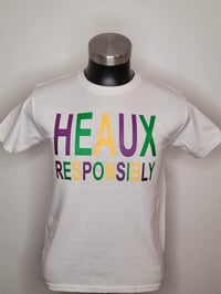 Image 2 of White Mardi Gras HR shirt
