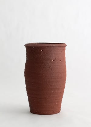 Image of Vase rouge brut