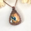 Labradorite Copper Pendant