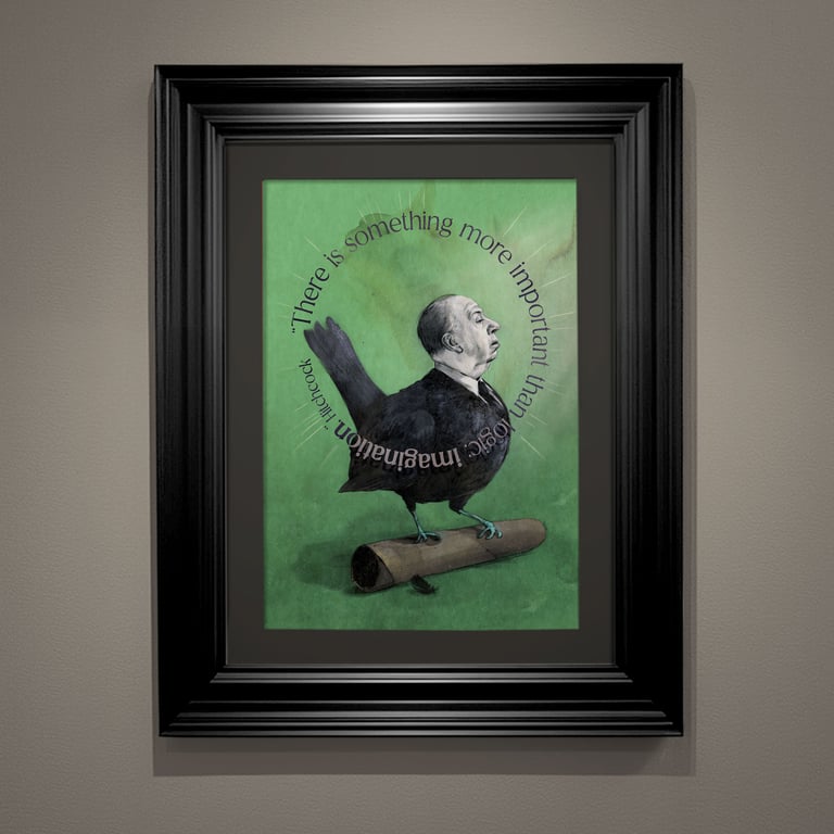 Hitchcock Art Print A4