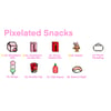 Pixelated Snacks Mini Pins