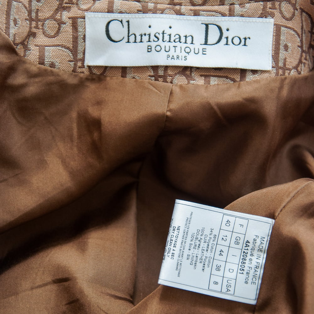 Image of Christian Dior 2004 Rasta Monogram Trench Coat